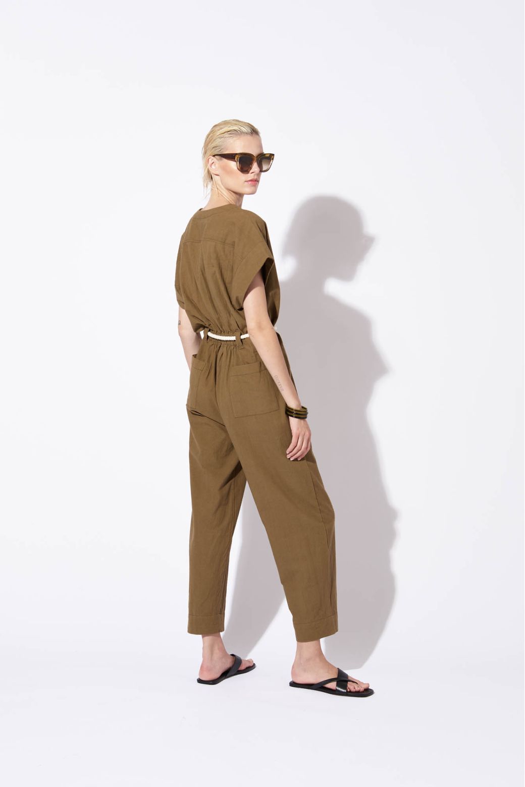 KHAKI MONY UNI JUMPSUIT