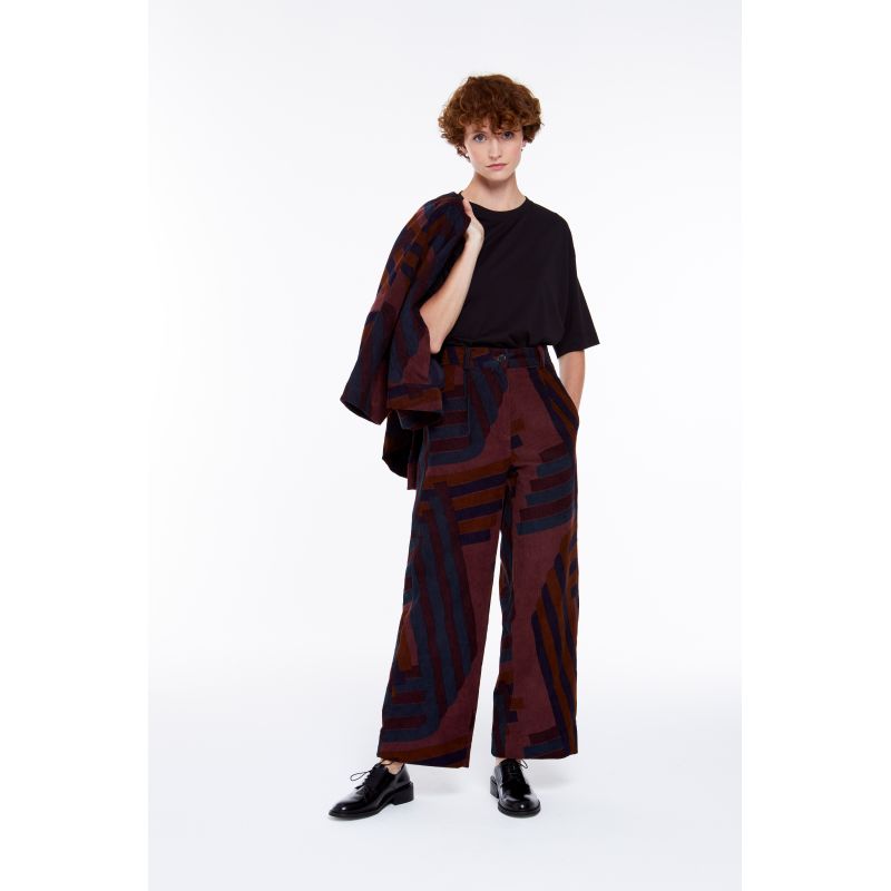 Pantalon Victor Alto Lie De Vin
