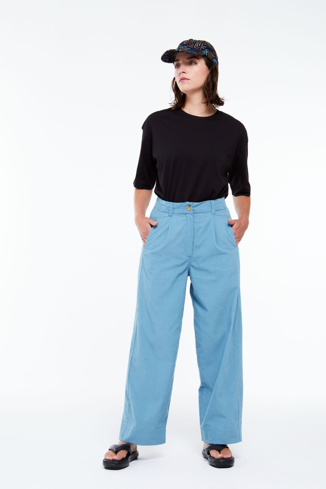 Pantalon Victor Madone Bleu Gris