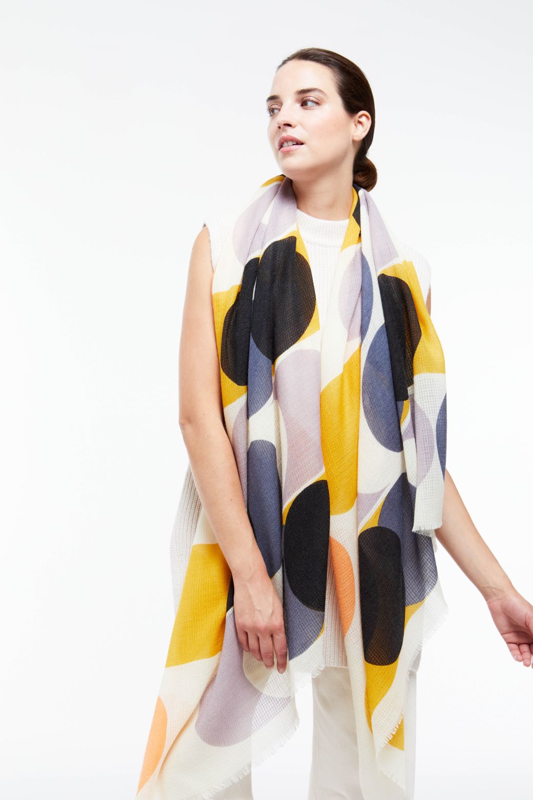 Foulard Ondulation Fauve