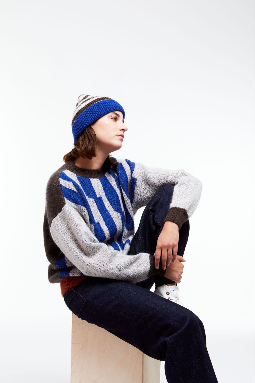 Pull Icone Céleste Bleu