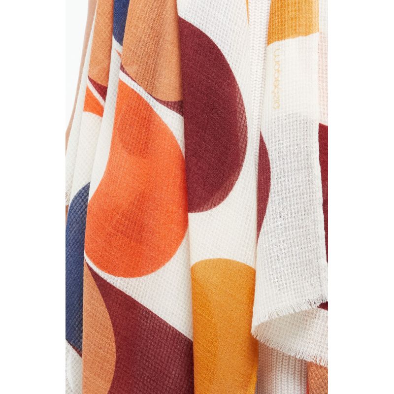 Foulard Ondulation Bordeaux
