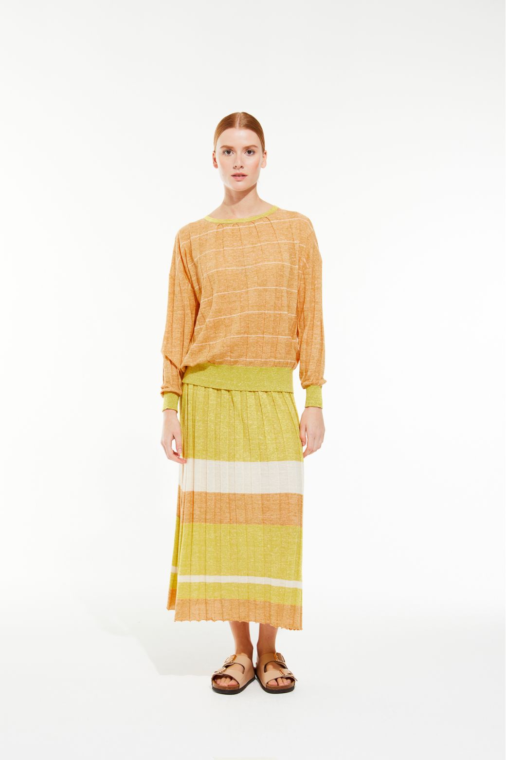 Jupe Lisa Jaspe Ambre Naturel