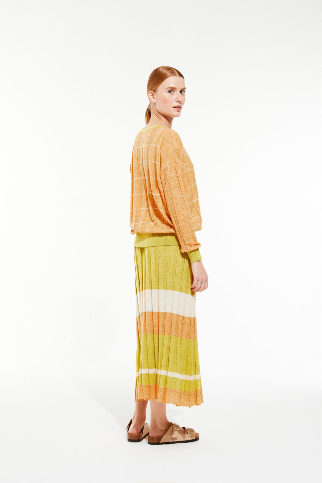 Jupe Lisa Jaspe Ambre Naturel