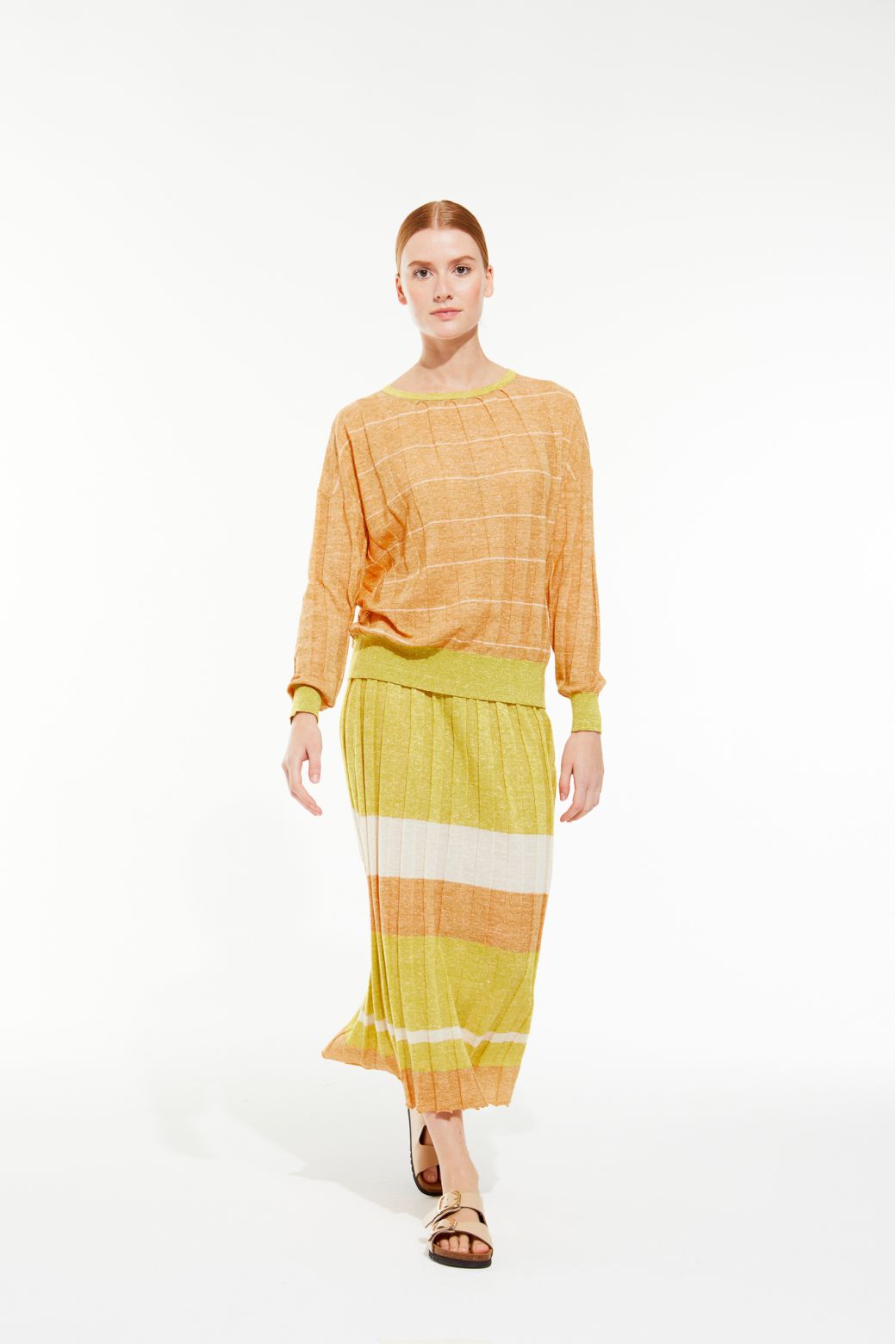 Jupe Lisa Jaspe Ambre Naturel