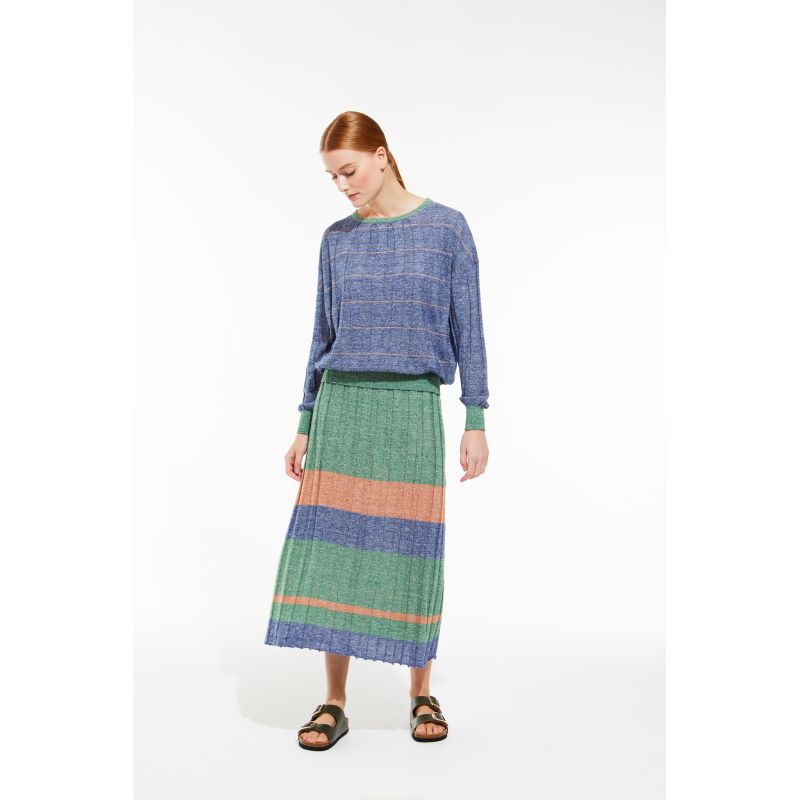Top Victoria Jaspe Tan Bleu