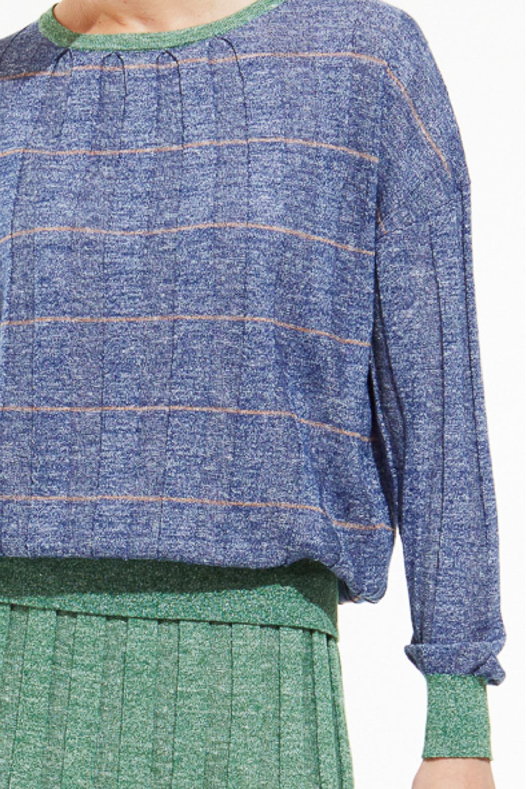 Top Victoria Jaspe Tan Bleu
