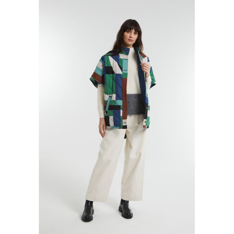 Manteau Erin Supersonic Bleu Vert