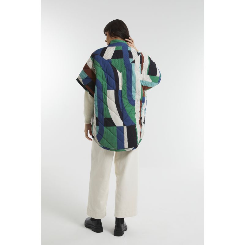 Manteau Erin Supersonic Bleu Vert