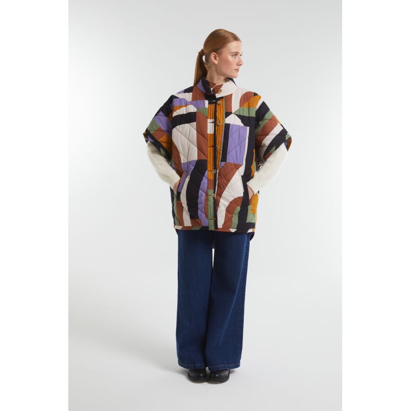 Manteau Erin Supersonic Brun Violet