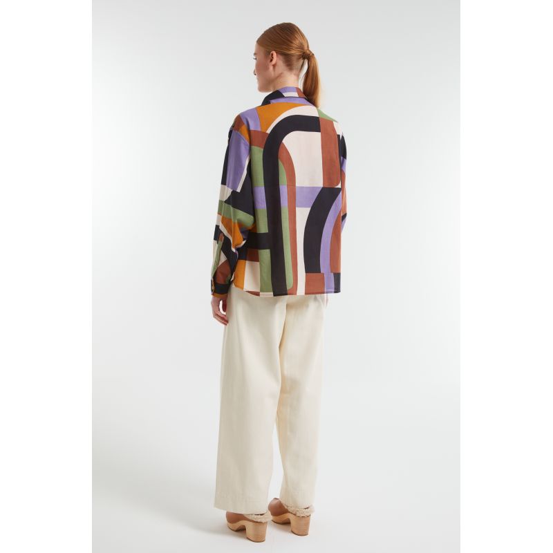Chemise Rosalie Supersonic Brun Violet