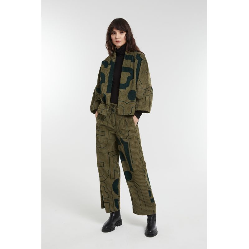 Pantalon Victor Lyrique Bicolor Kaki