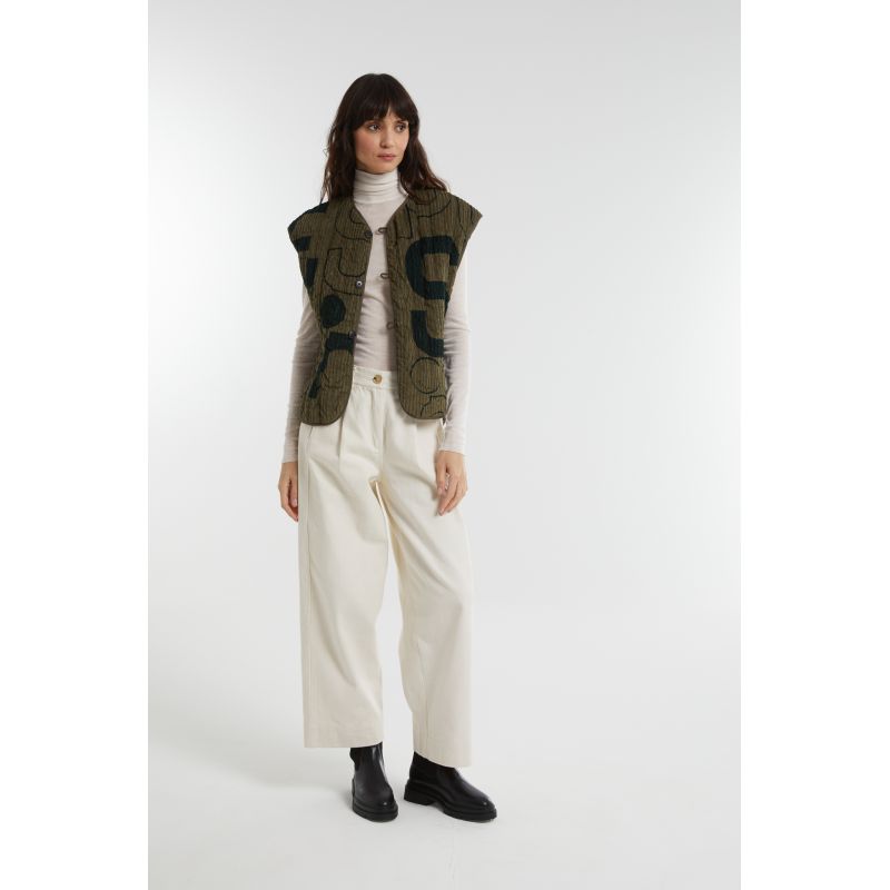 Veste Pablo Lyrique Bicolor Kaki