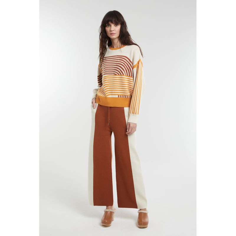 Pull Axel Zen Ecru Caramel