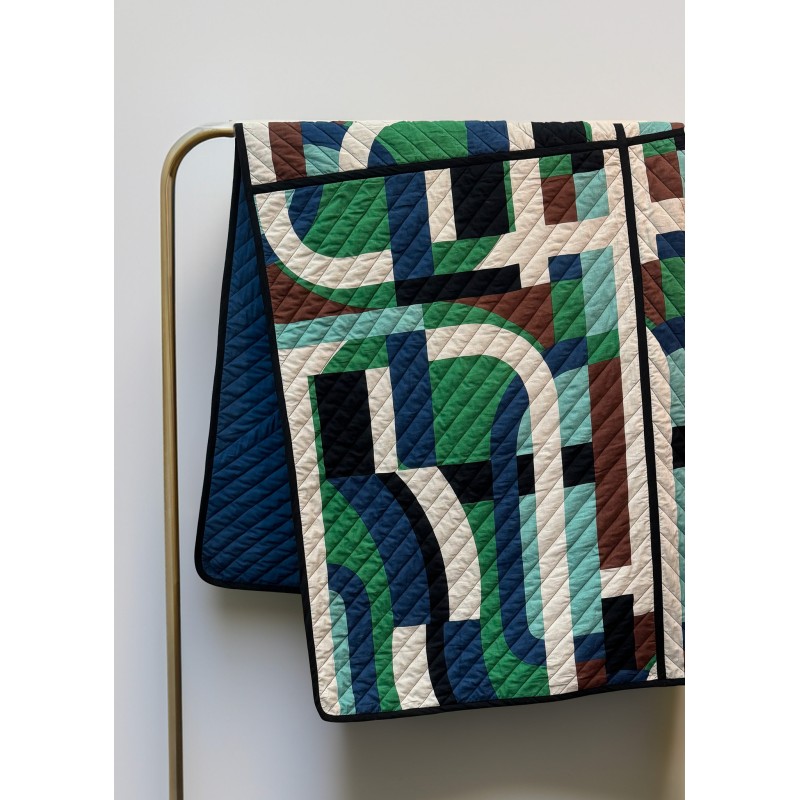 Boutis Supersonic Bleu Vert | Mapoésie