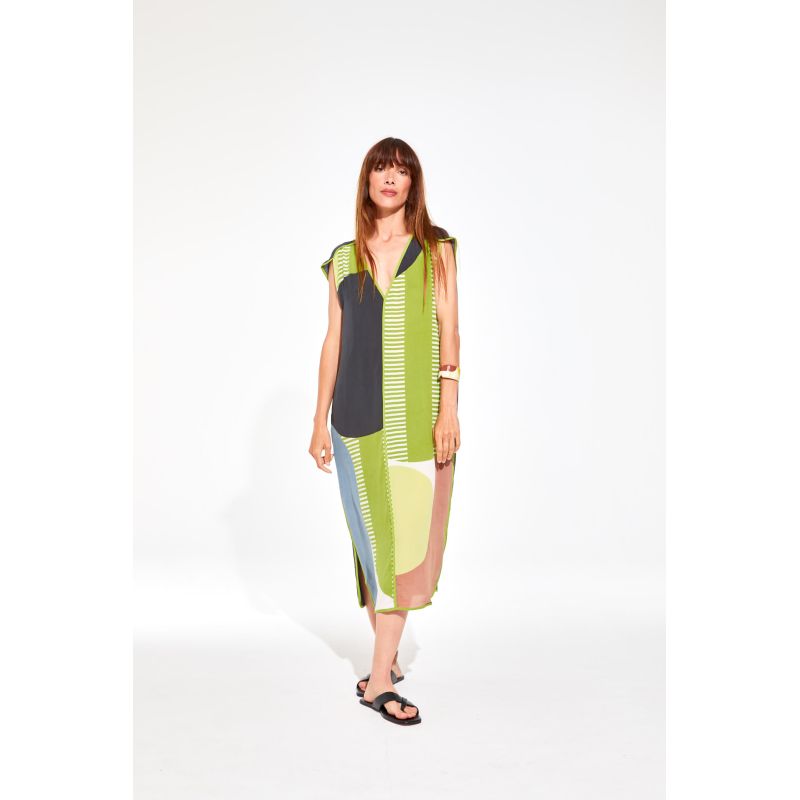 Robe Raf Abstract Lime