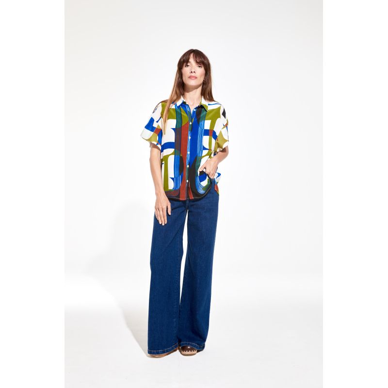 Chemise Andrew Calice Bleu