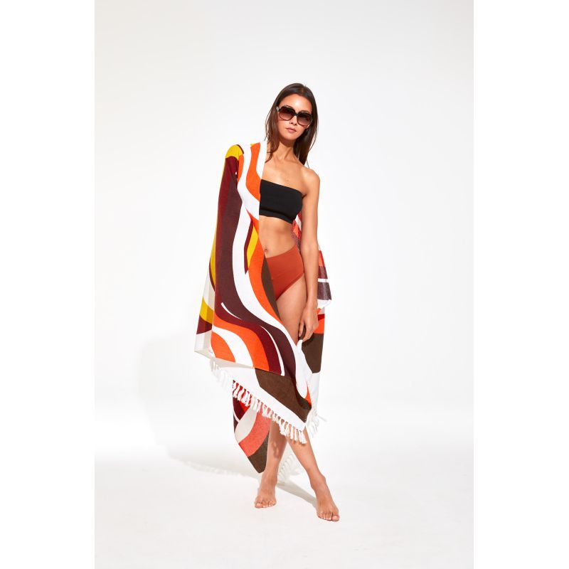 Drap De Plage Halo Cuivre