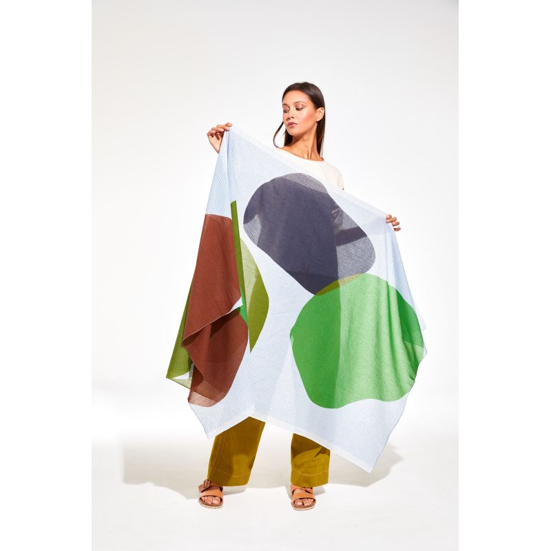 Foulard Galet Vert