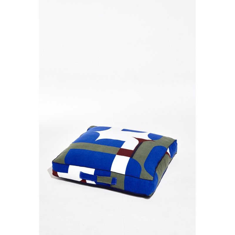 Coussin De Sol Chance Bleu 80/80/12Cm