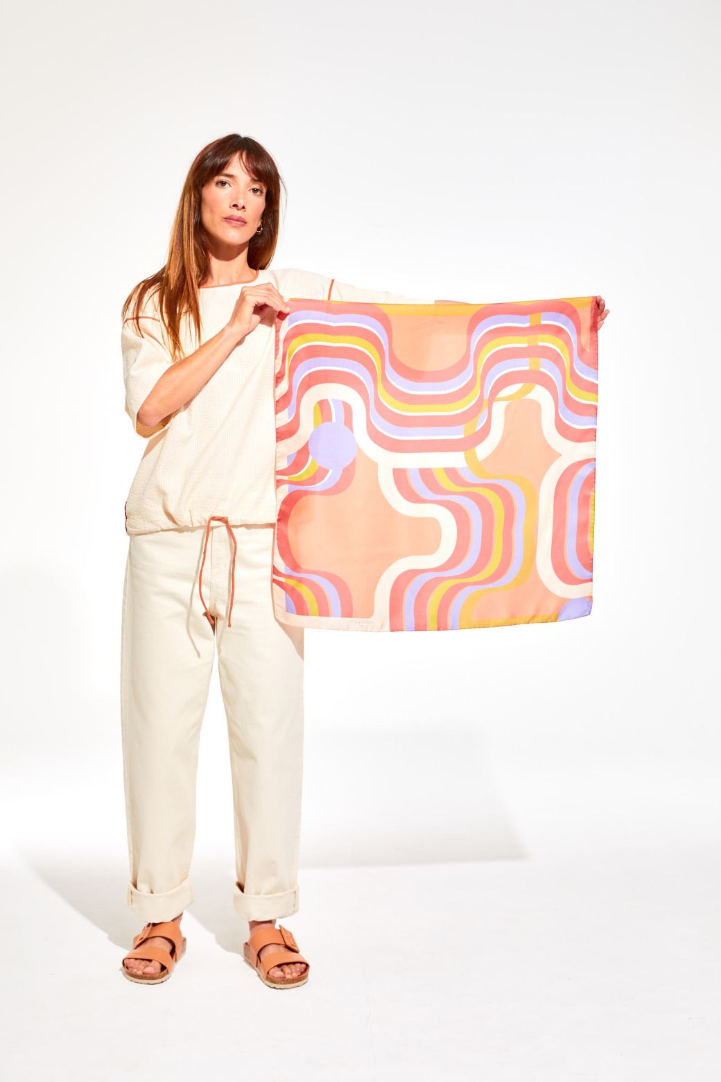Nébuleuse Peach Scarf