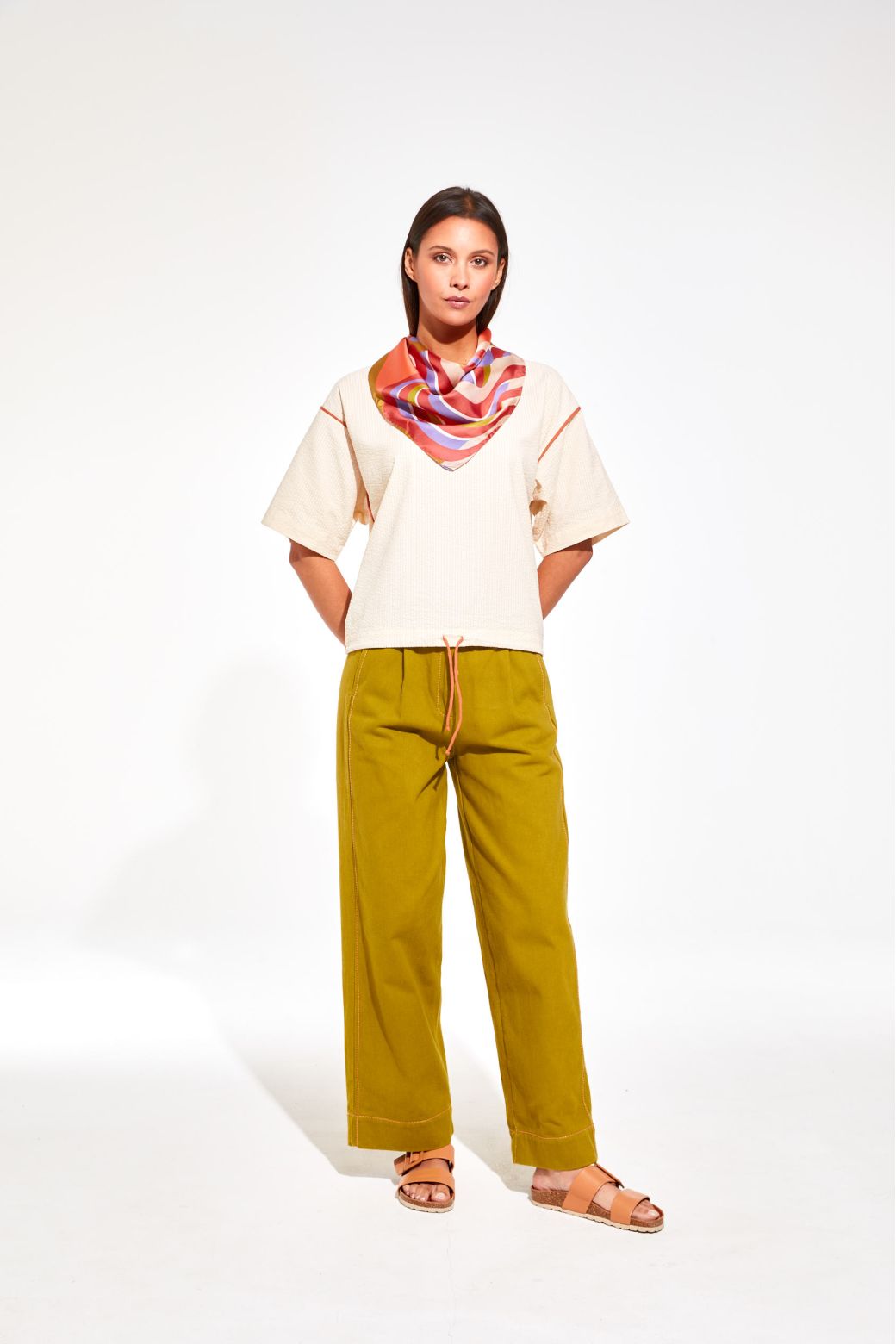 Nébuleuse Peach Scarf