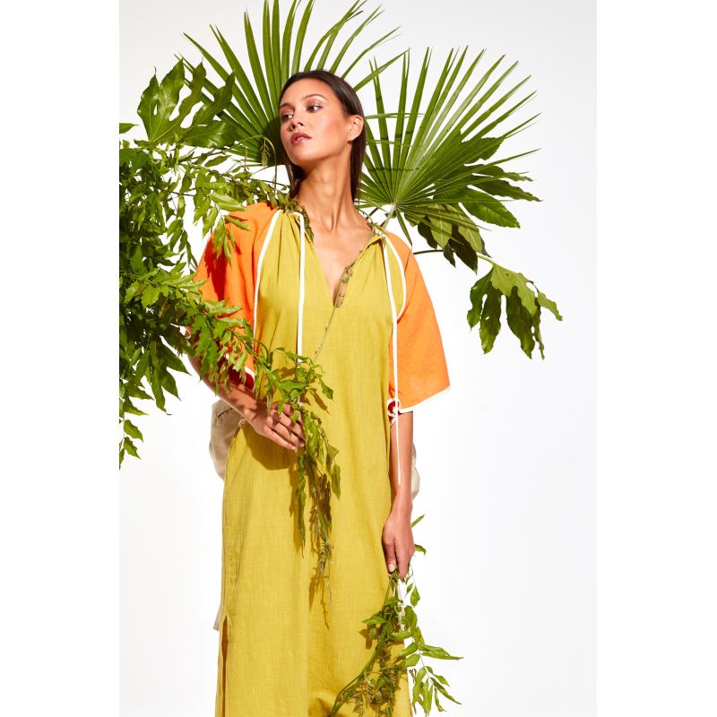 Robe Beth Zephyr Orange Kaki