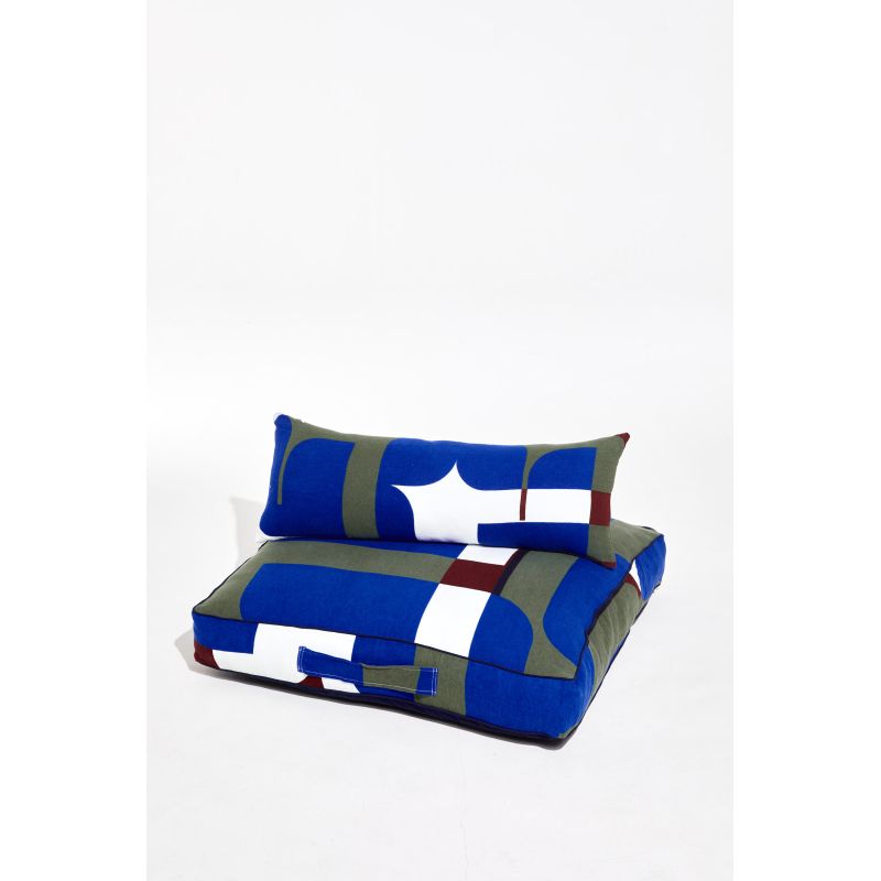 Chance Blue Floor Cushion 80/80/12Cm