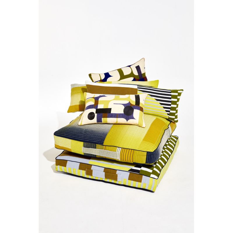Coussin De Sol Echo Lime 80/80/12Cm