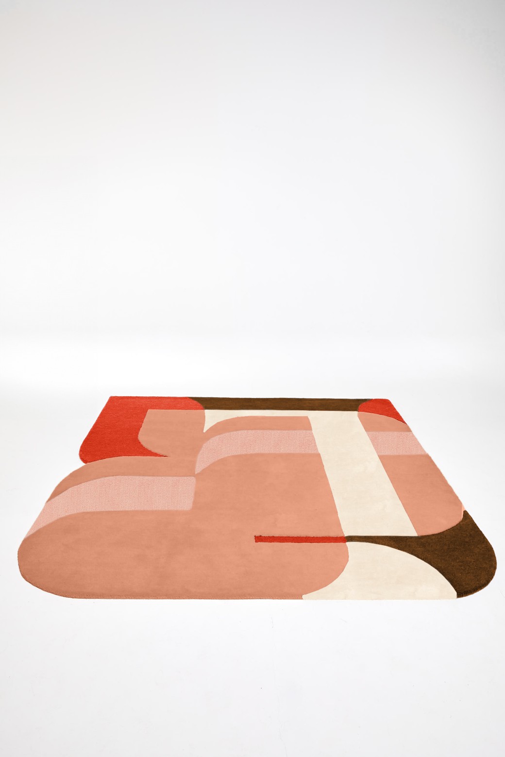 Grand Tapis Carré Calice Rose 180x180 | Mapoésie