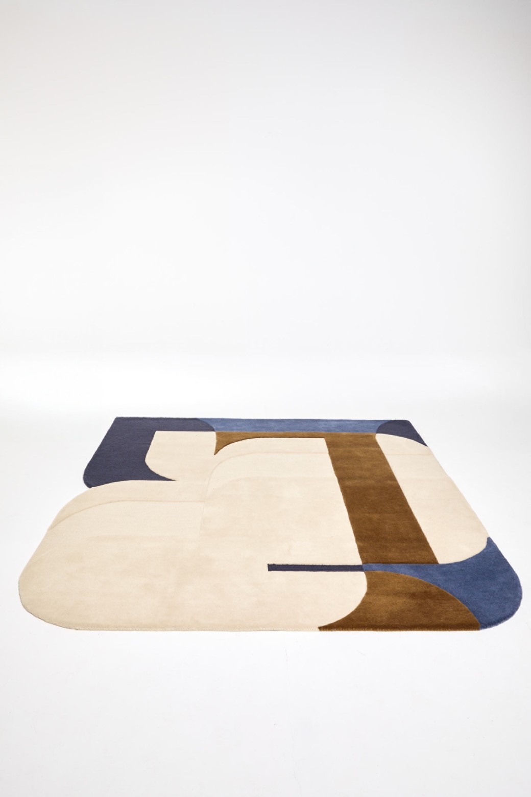 Grand Tapis Carré Calice Naturel 180x180 | Mapoésie