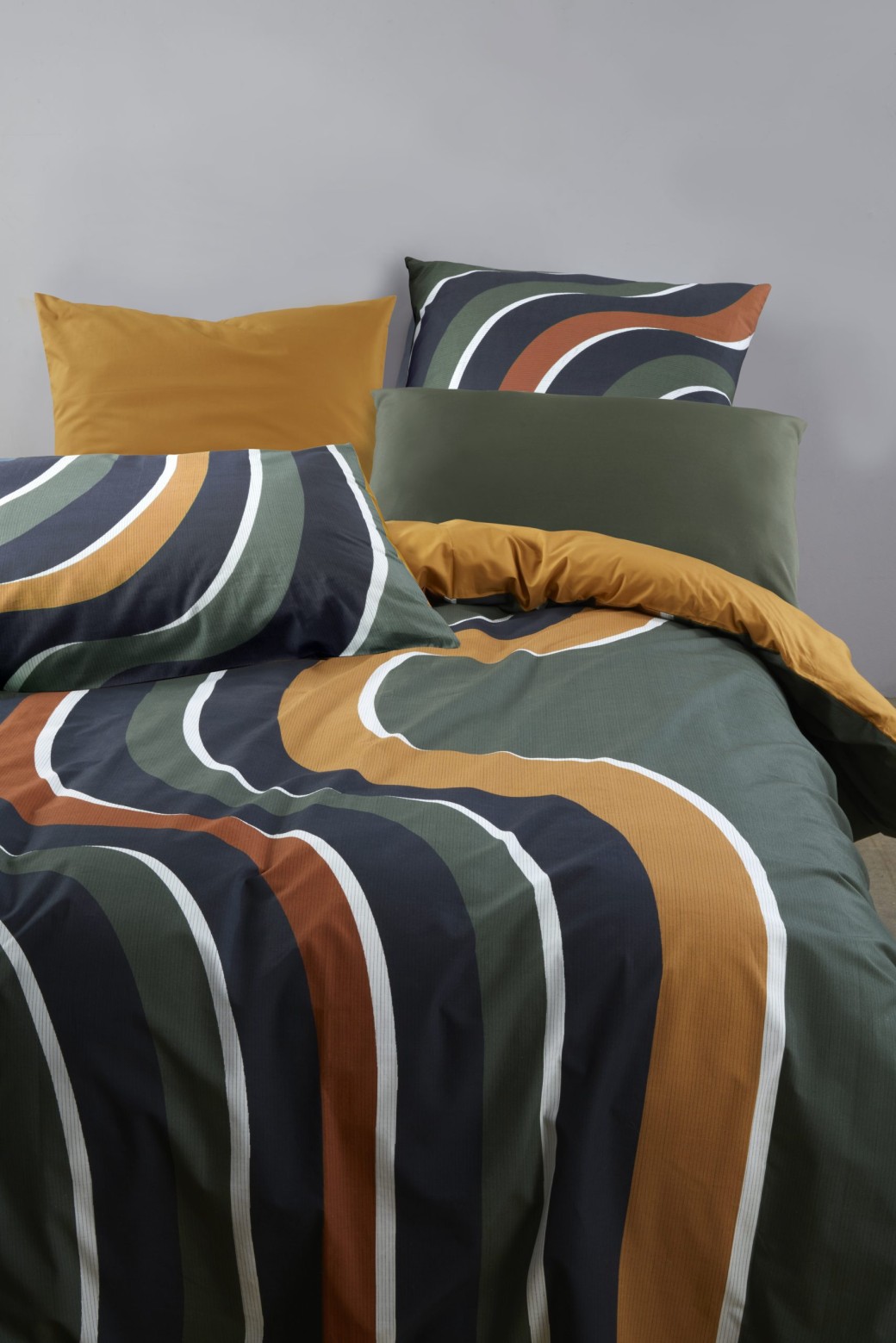 Housse de couette Rythme Kaki