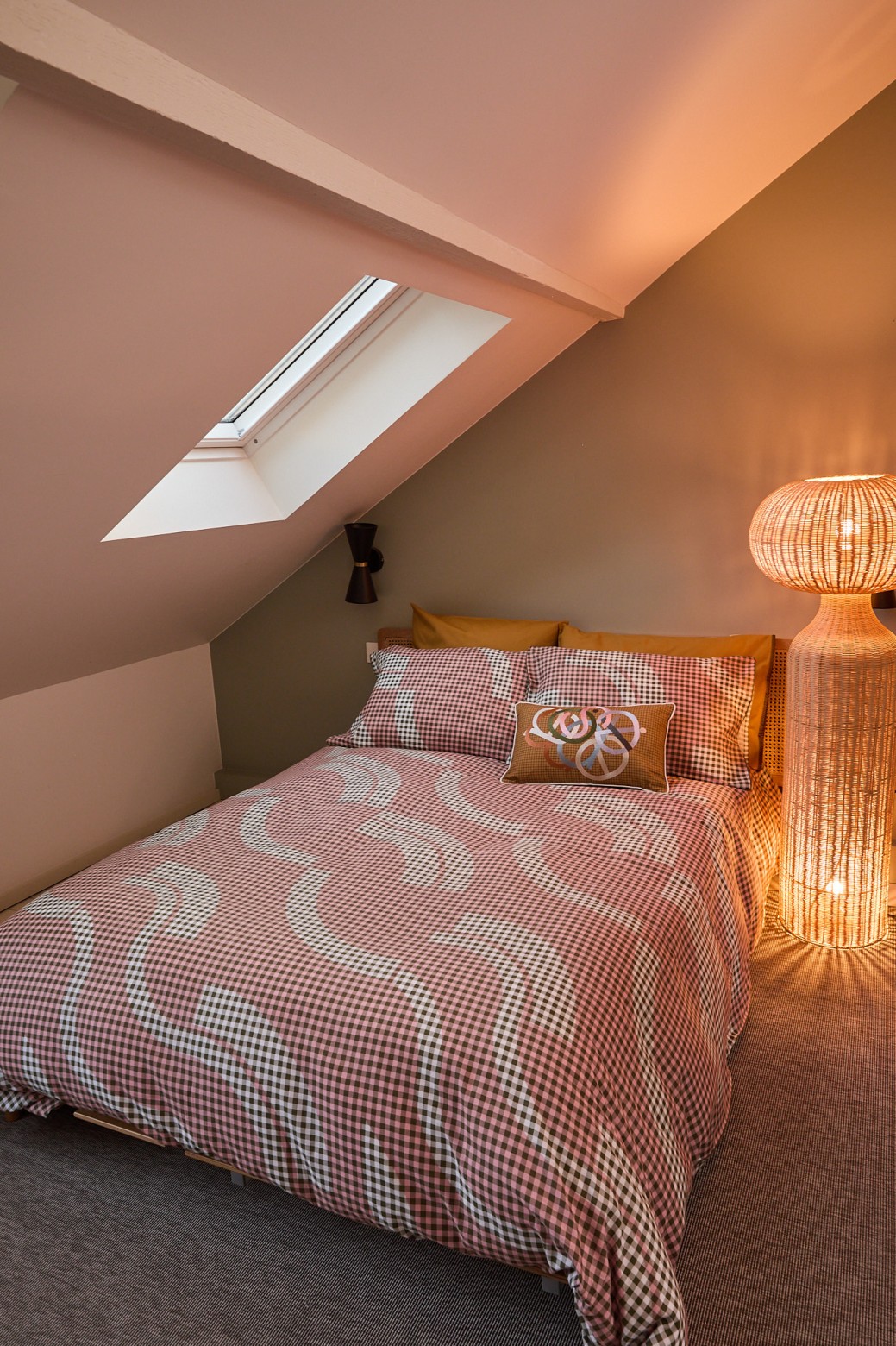 Housse de couette Vichy Rose