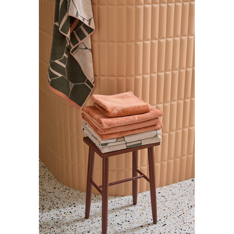 Serviette de bain Rythme Brun