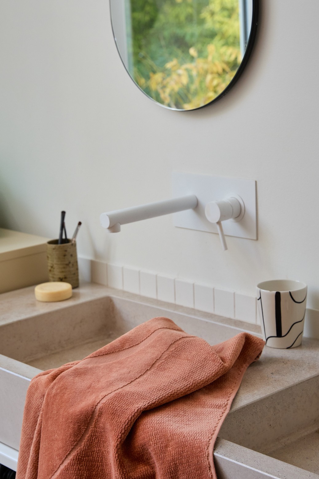 Serviette de bain Rythme Brun