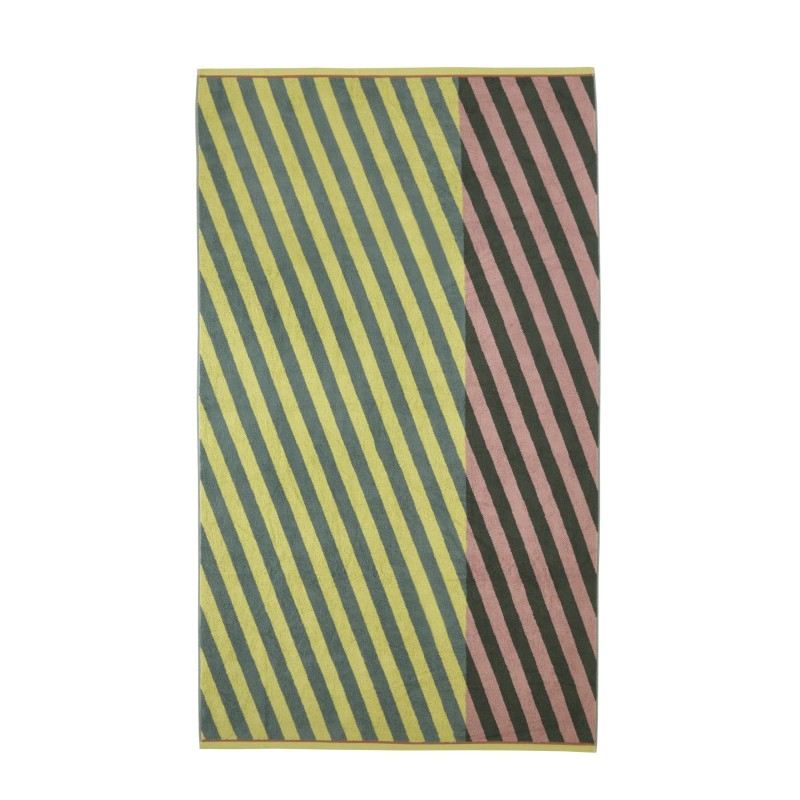 Serviette de bain Diagonal Jaune