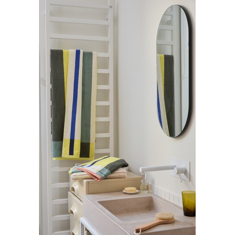 Serviette de bain Color Block jaune