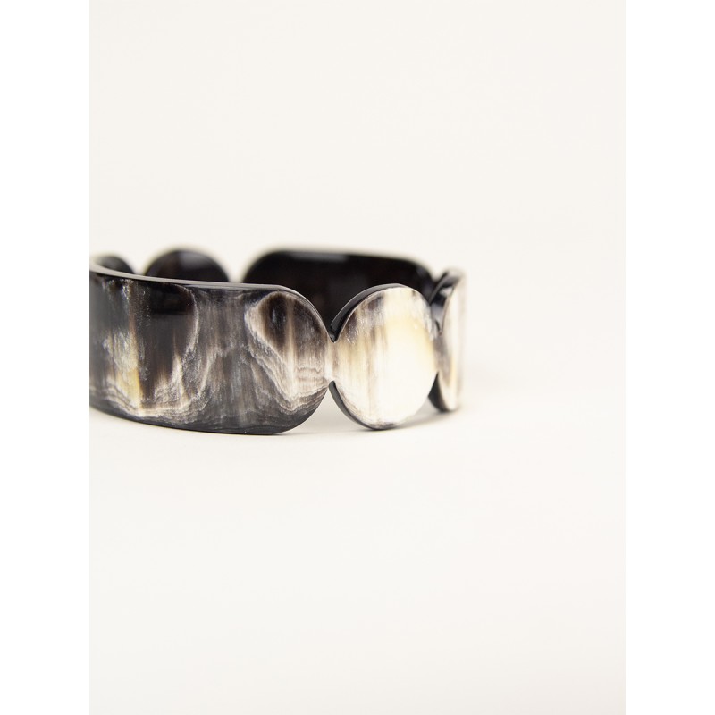 Bracelet 25 Totem en corne noire taille S