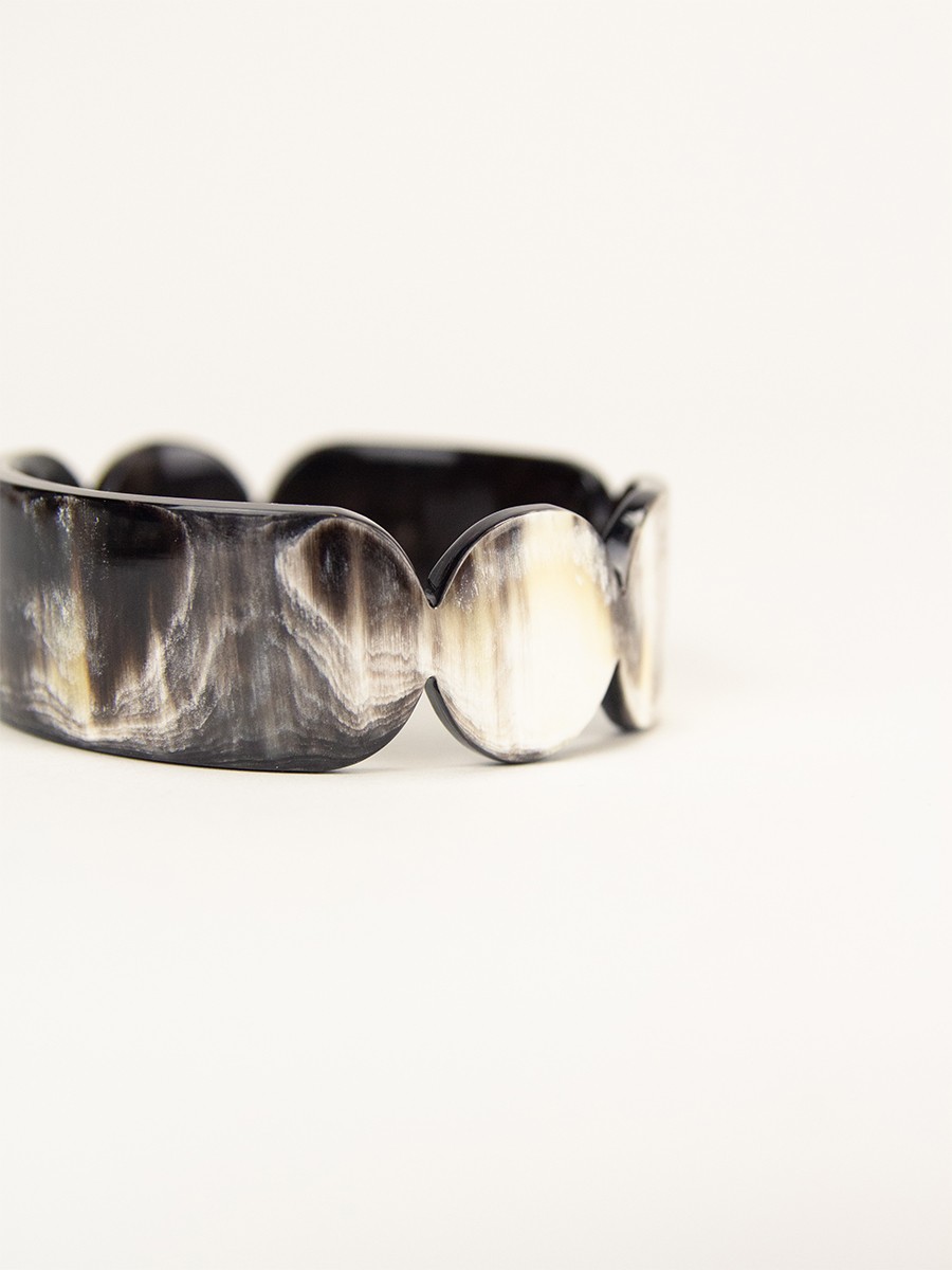 Bracelet 25 Totem en corne noire taille S