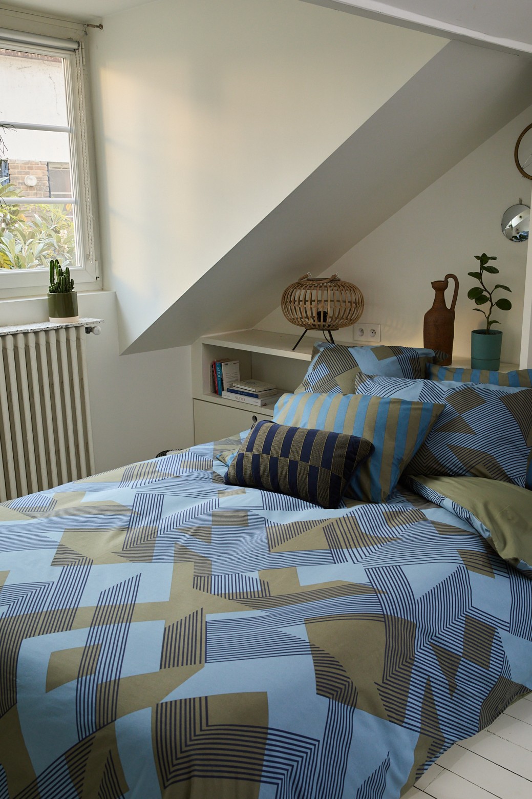 Housse de coussin Stella Bleu 50x75