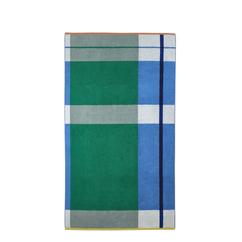 Serviette de bain Color Block Vert