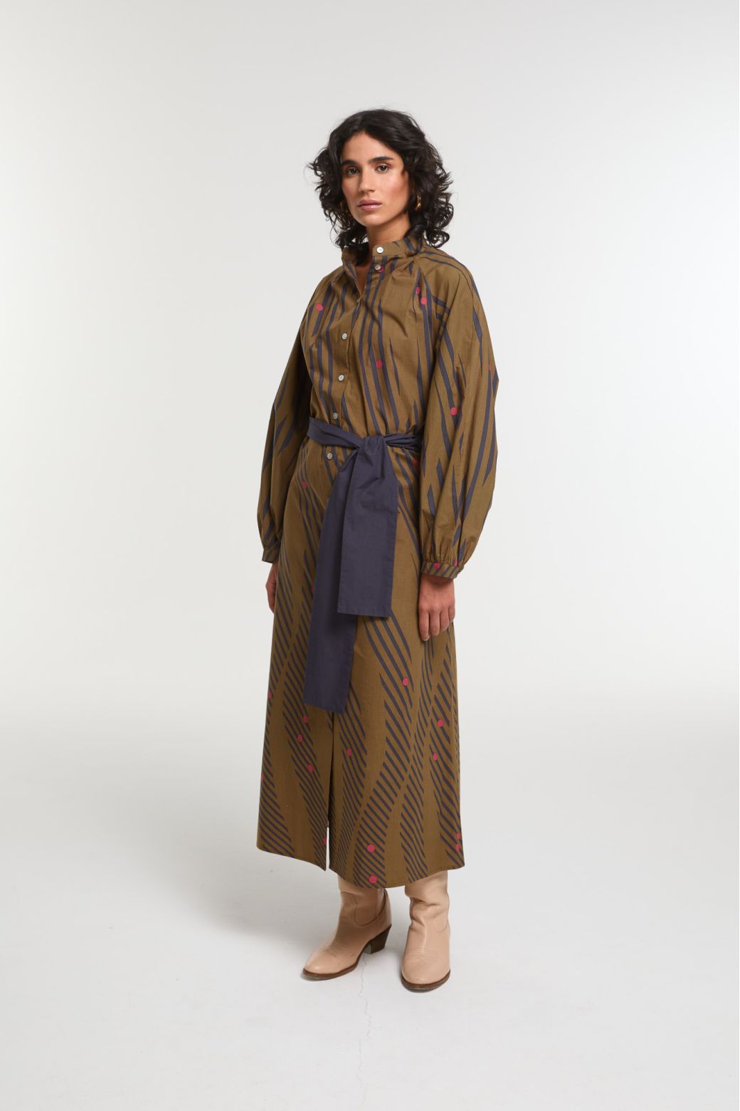 Robe Eulalie Moon Kaki