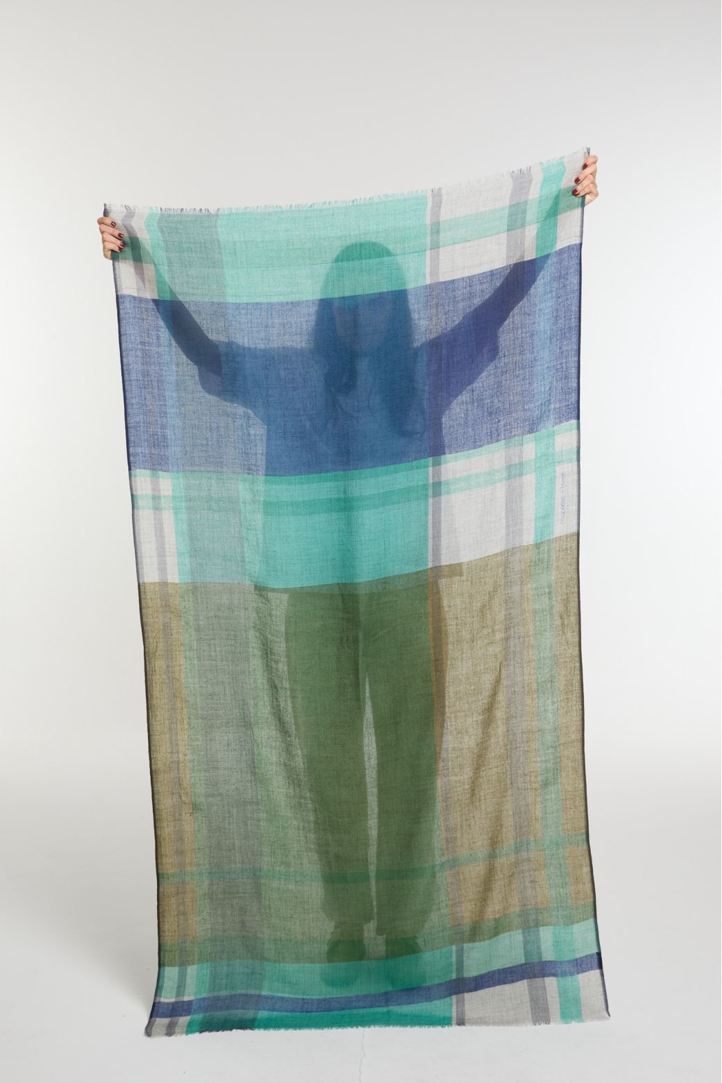 FoulardDivine Bleu Vert