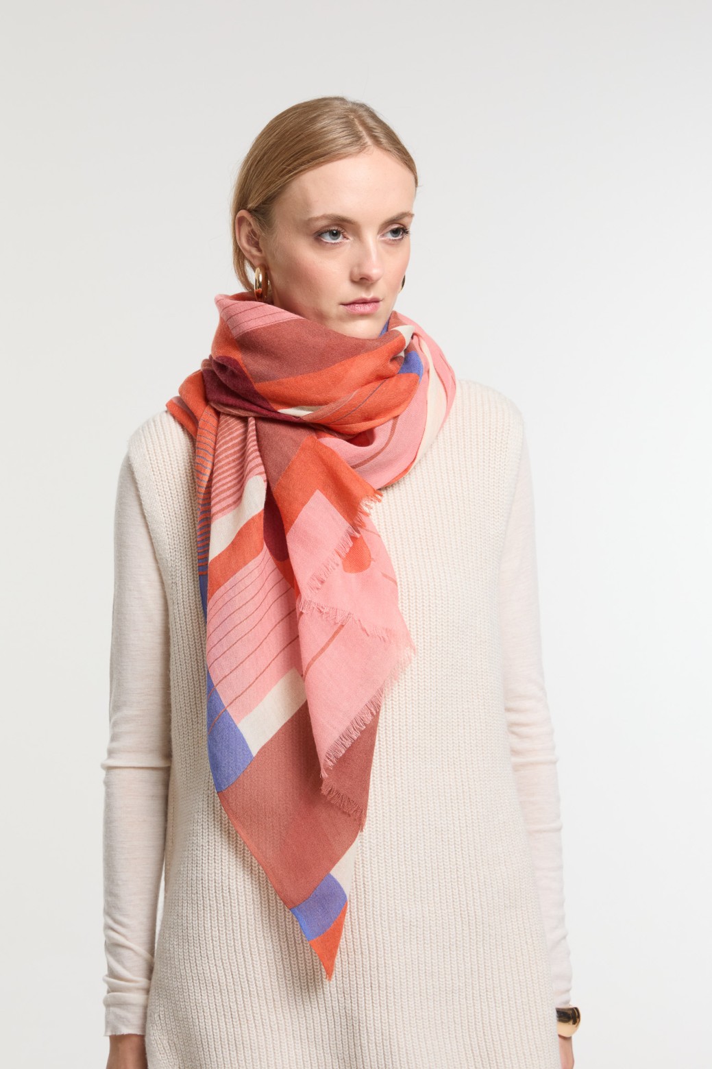 Foulard Petra Flamand Tons Tendres | Mapoésie Paris
