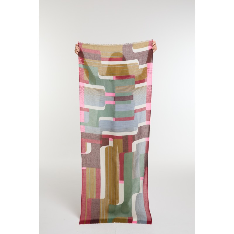 Foulard Petra Kaki Style Moderne | Mapoésie Paris