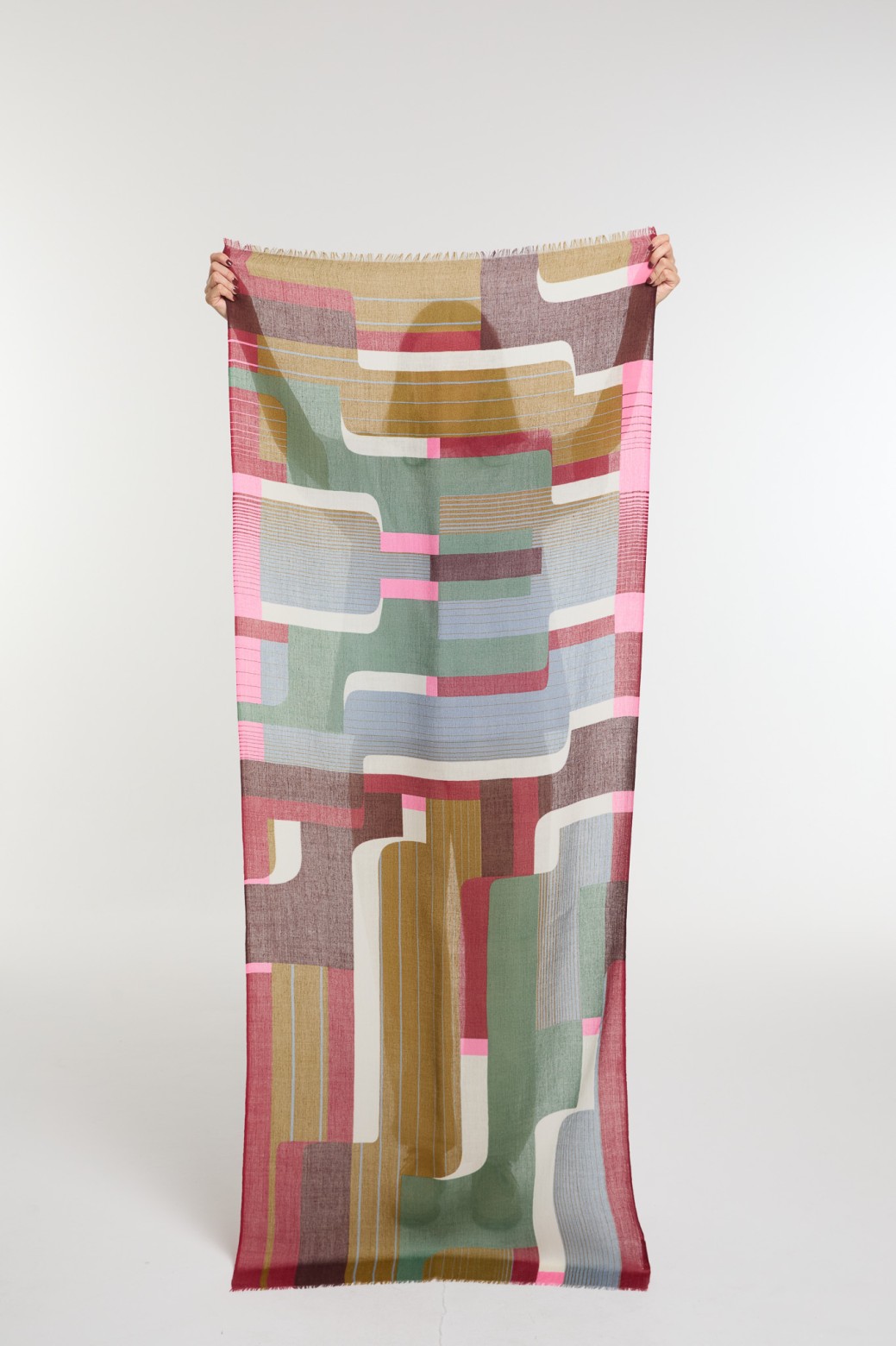 Foulard Petra Kaki Style Moderne | Mapoésie Paris
