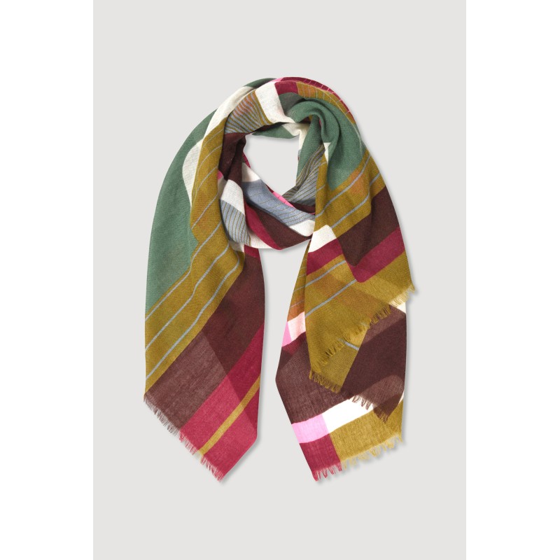 Foulard Petra Kaki Style Moderne | Mapoésie Paris