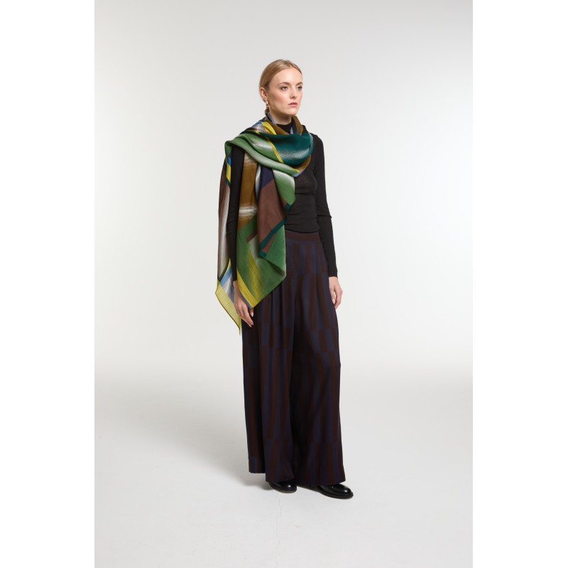 Foulard Mystique Lime Arty Moderne | Mapoésie Paris