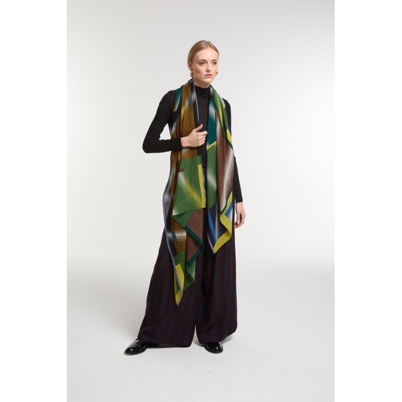 Foulard Mystique Lime Arty Moderne | Mapoésie Paris