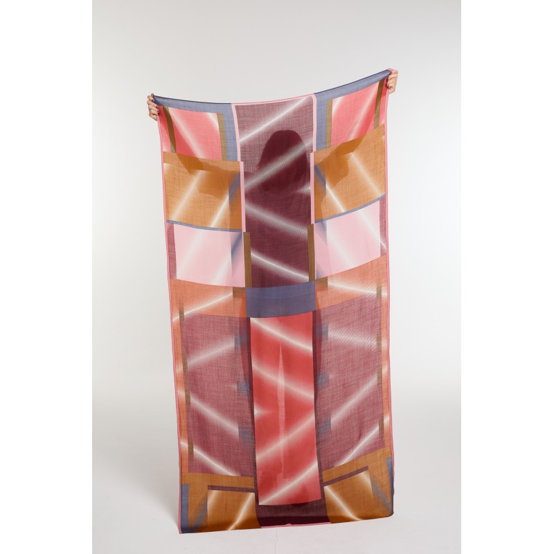 Foulard Mystique Bordeaux Nuance Riche | Mapoésie